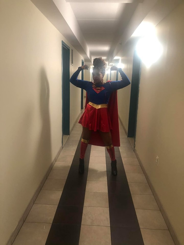 Jennifer D. Laws is Superwoman for Halloween 2019!