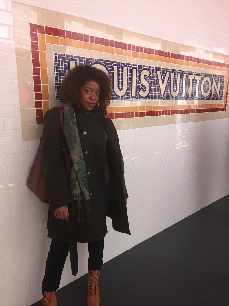 Jennifer D. Laws attends the Louis Vuitton exhibit on December 27, 2017