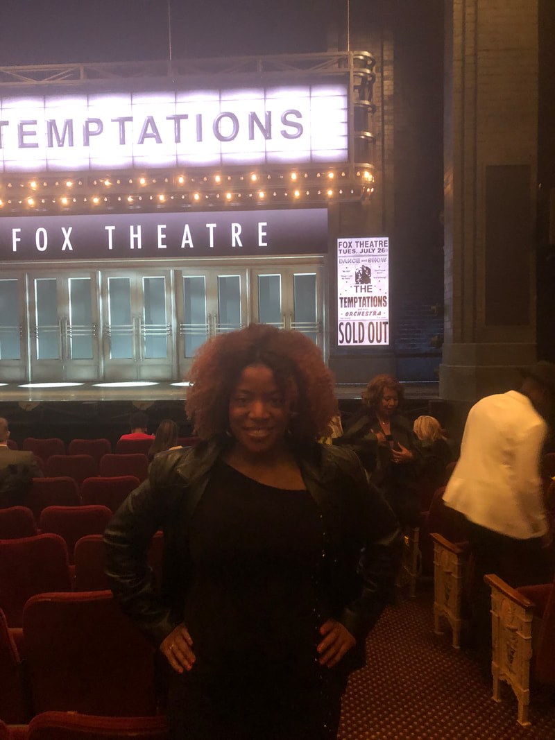 Jennifer D. Laws attends the Broadway musical Ain't Too Proud: The Life and Times of The Temptations at Imperial Theatre on April 28, 2019.