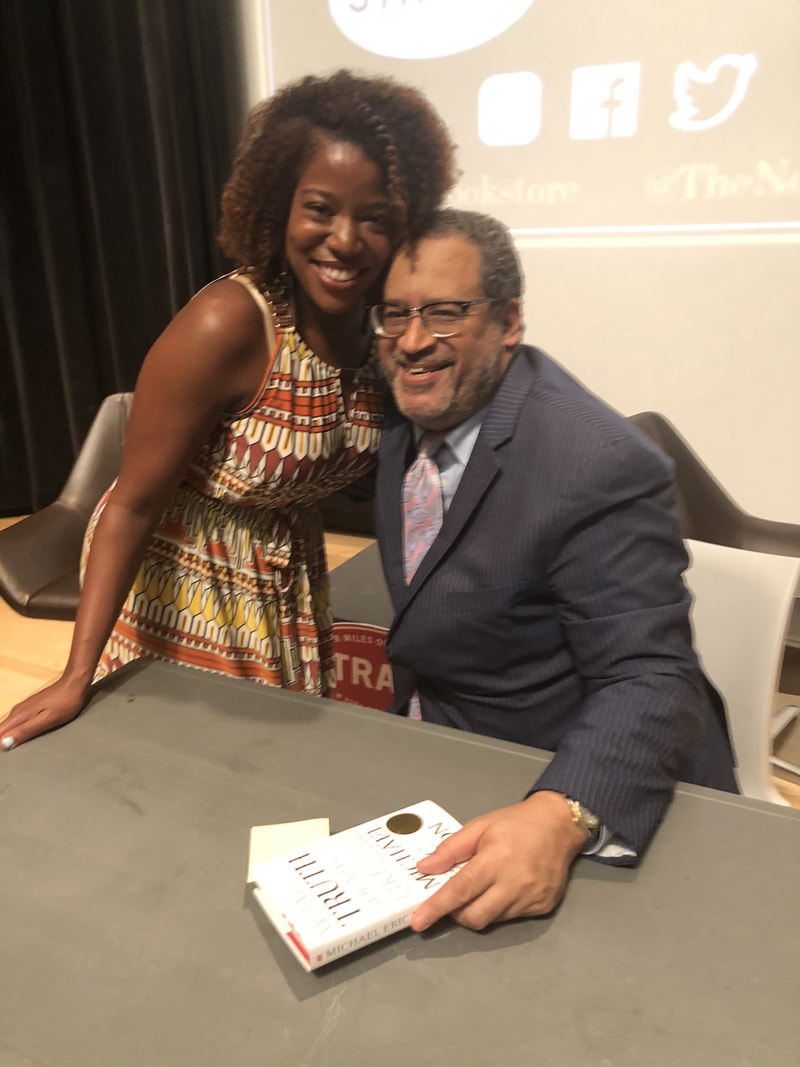 Jennifer D. Laws and Michael Eric Dyson at his book signing on June 4, 2018.