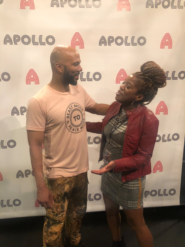 Common and Jennifer D. Laws at his Let Love Tour at the Apollo in Harlem on October 8, 2019.