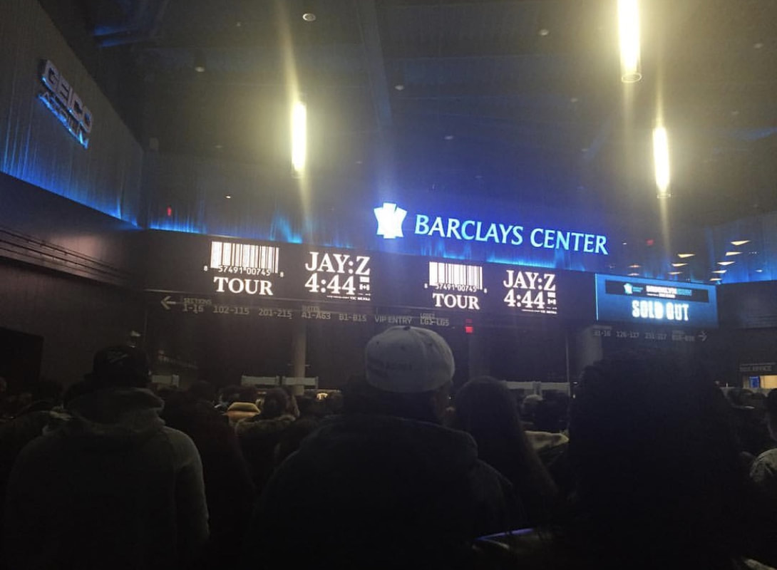 Jennifer D. Laws at Barclays Center for Jay's 4:44 concert on November 27, 2017.