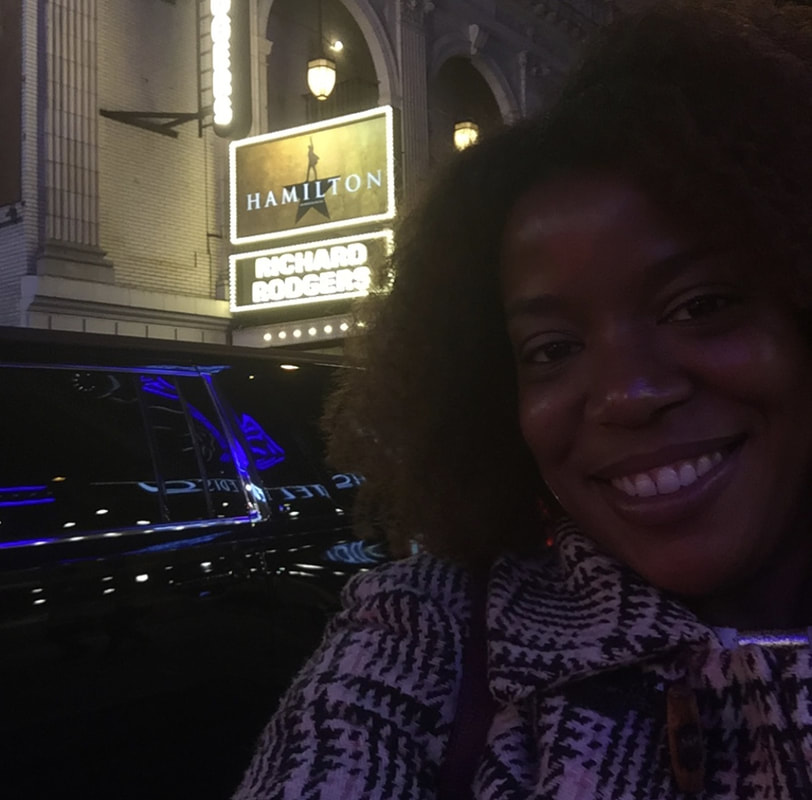 Jennifer D. Laws at the Hamilton show on Broadway in New York City on November 9, 2017.