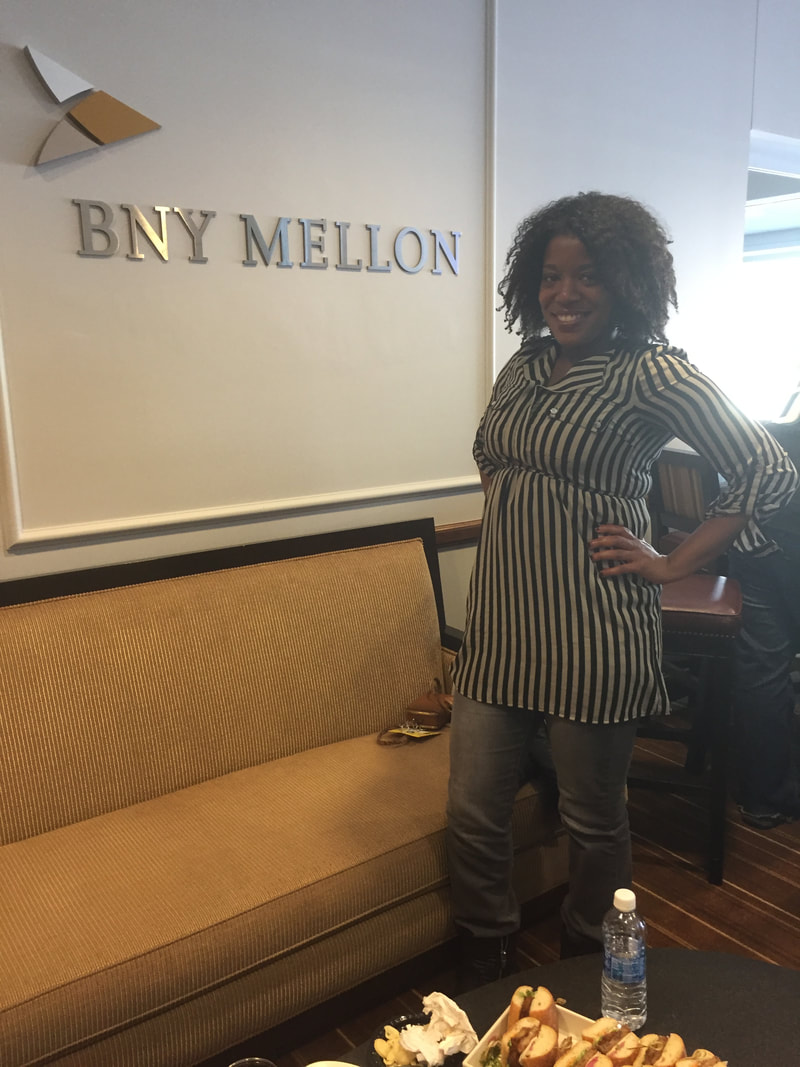 Jennifer D. Laws living the suite life inside the BNY Mellon Suite at MetLife Stadium on November 6, 2016.