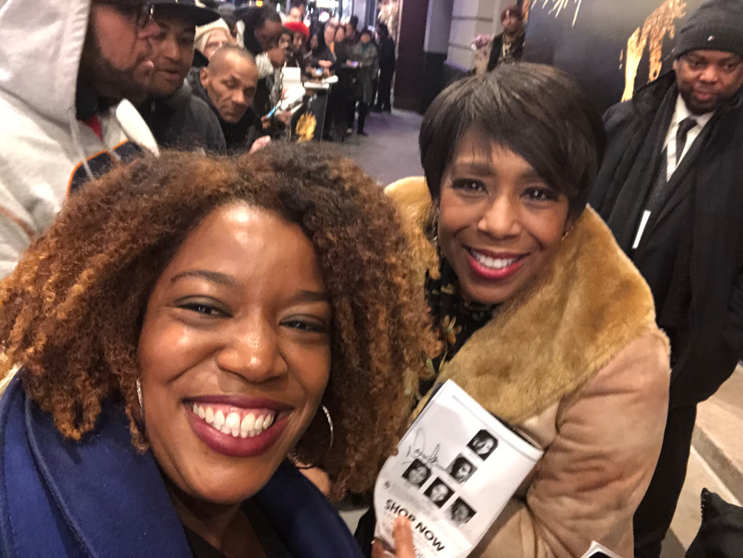 Jennifer D. Laws and Dawnn Lewis at opening weekend of The Tina Turner Musical at Lunt-Fontanne Theatre on November 9, 2019.