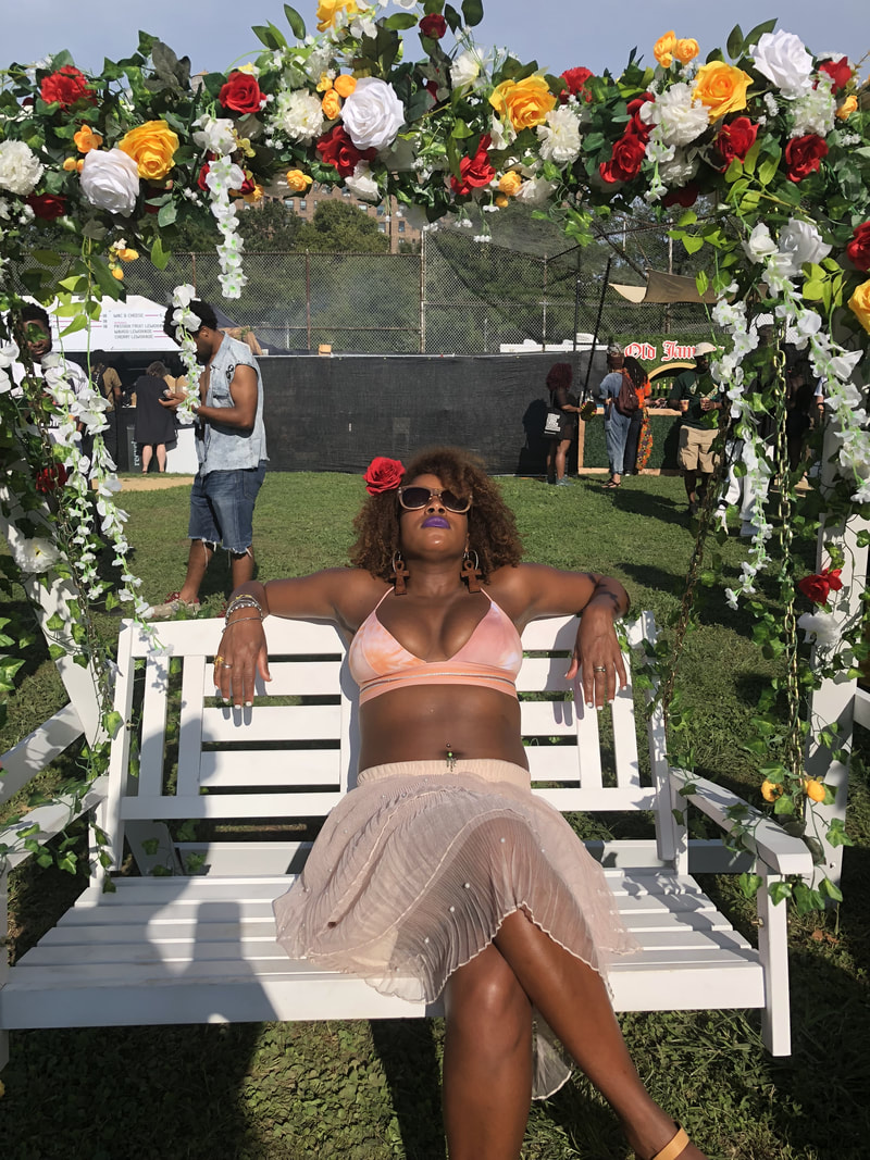 Jennifer D. Laws is living her BEST Life at AfroPunk on August 25, 2018. 