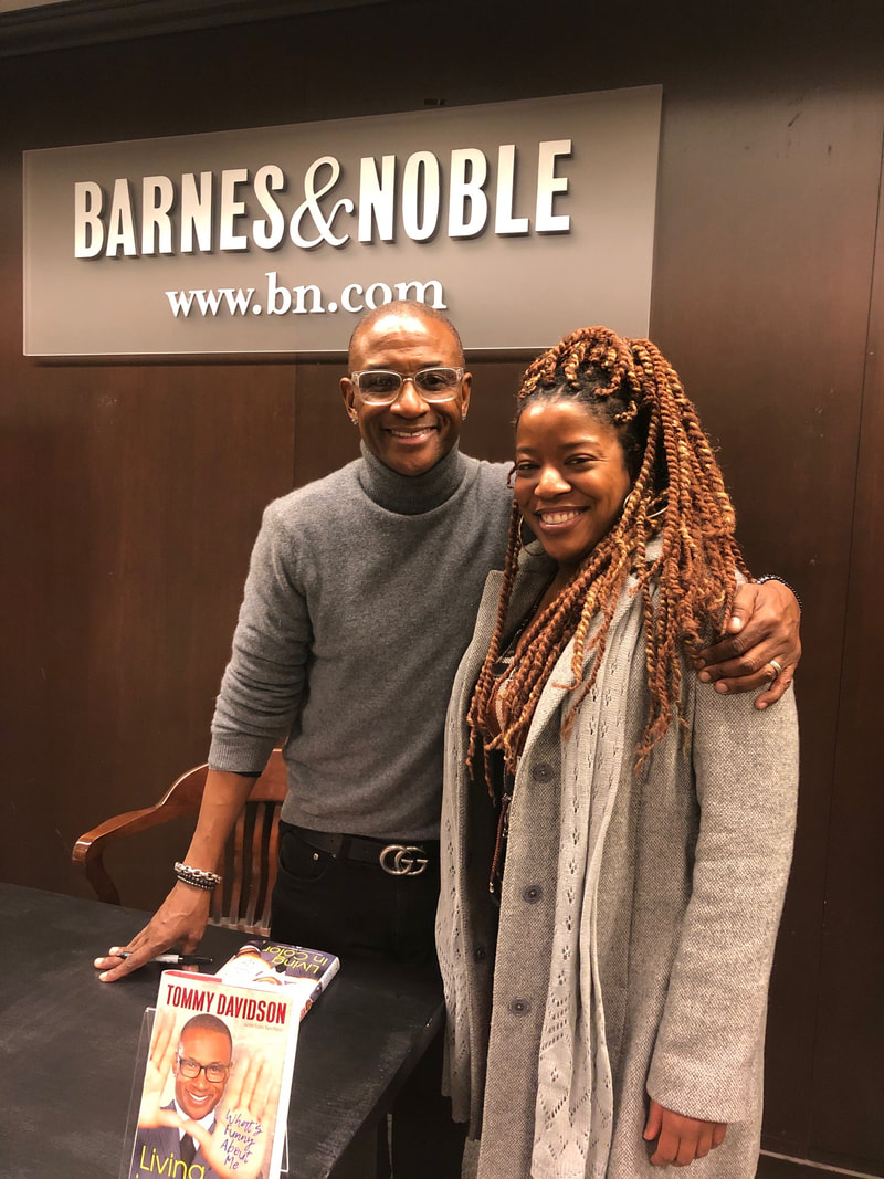 Tommy Davidson and Jennifer D. Laws at his 
